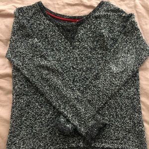 comfy gray sweater